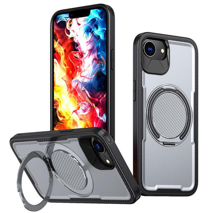 Metal 360 Degree Rotation Holder MagSafe Phone Case, For iPhone 17e / 16e, For iPhone 17 Pro Max, For iPhone 17 Pro, For iPhone 17, For iPhone Air, For iPhone 16 Pro Max, For iPhone 16 Pro, For iPhone 16 Plus, For iPhone 16