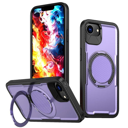 Metal 360 Degree Rotation Holder MagSafe Phone Case, For iPhone 17e / 16e, For iPhone 17 Pro Max, For iPhone 17 Pro, For iPhone 17, For iPhone Air, For iPhone 16 Pro Max, For iPhone 16 Pro, For iPhone 16 Plus, For iPhone 16