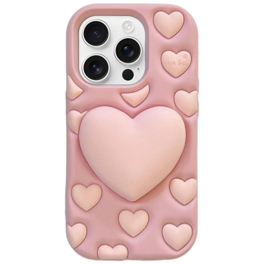3D Heart Holder Silicone Phone Case, For iPhone 16 Pro Max, For iPhone 16 Pro, For iPhone 16, For iPhone 15 Pro Max, For iPhone 15 Pro, For iPhone 15 Plus, For iPhone 15, For iPhone 14 Plus, For iPhone 14, For iPhone 14 Pro, For iPhone 14 Pro Max