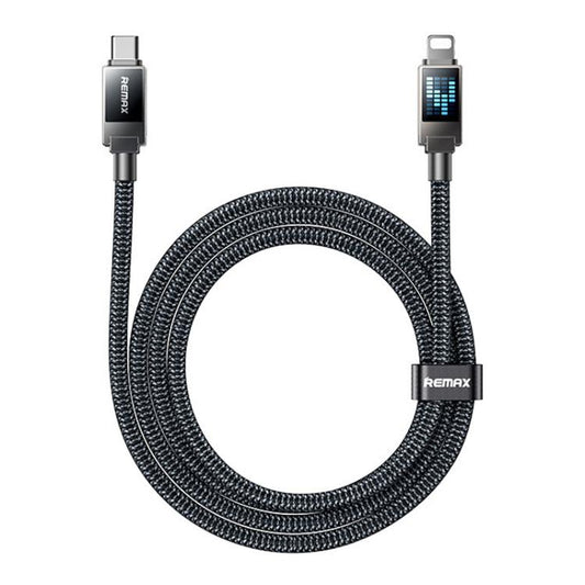 REMAX CB09 PD30W Type-C naar 8-pins Marquee gevlochten snellaaddatakabel, lengte: 1.2 m, Type-C naar 8-pins