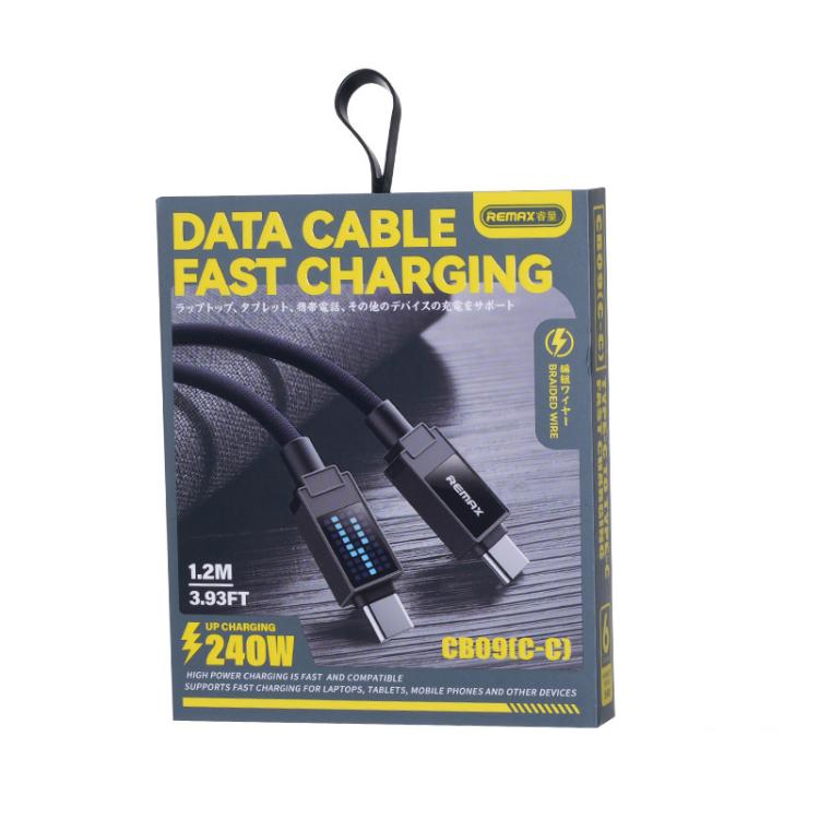 REMAX CB09 PD30W Type-C to 8 Pin Marquee Braided Fast Charging Data Cable, Length: 1.2m, Type-C to 8 Pin