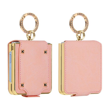 VIETAO Colorful PU Leather Phone Case with Ring, For Galaxy Z Flip8 5G, For Samsung Galaxy Z Flip7