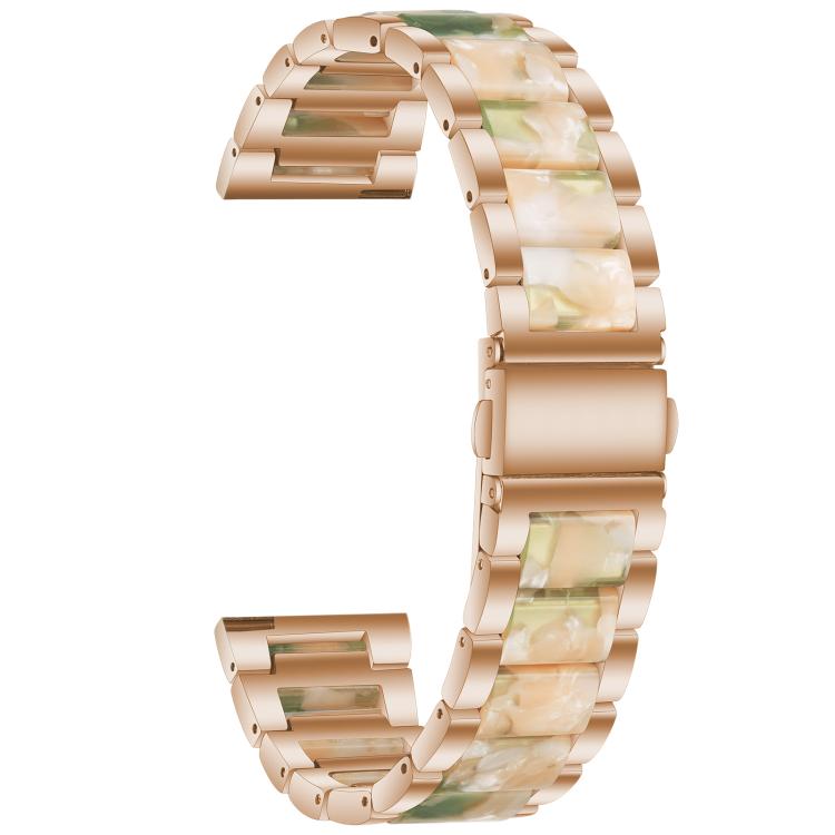 xDfind Three Beads Metal Resin Watch Band, 14mm, 20mm, 22mm, 18mm