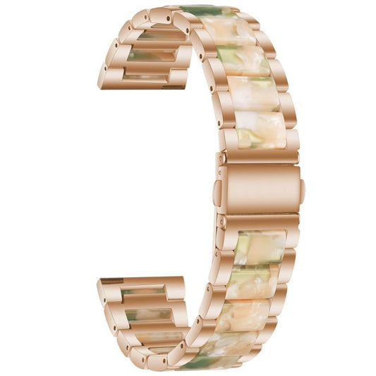 xDfind Three Beads Metal Resin Watch Band, 14mm, 20mm, 22mm, 18mm