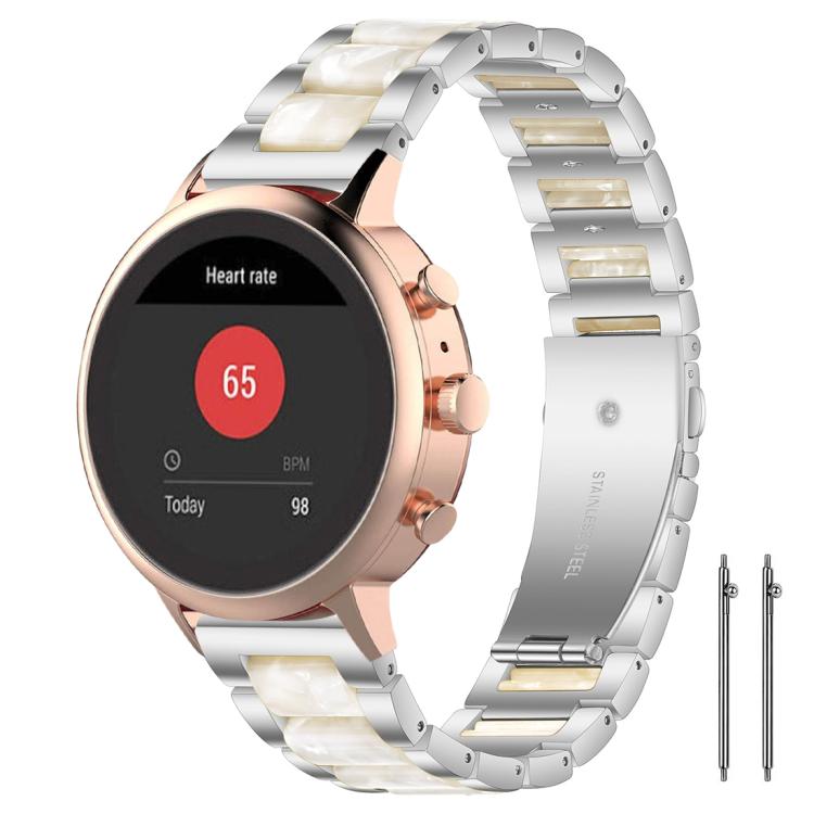 xDfind Three Beads Metal Resin Watch Band, 14mm, 18mm, 20mm, 22mm
