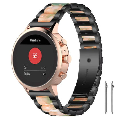 xDfind Three Beads Metal Resin Watch Band, 14mm, 18mm, 20mm, 22mm