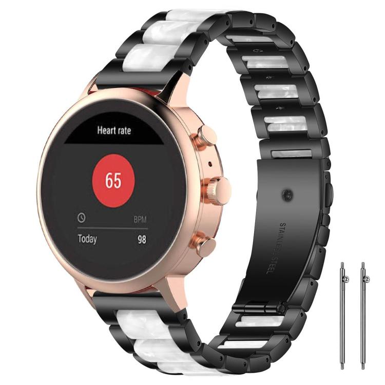 xDfind Three Beads Metal Resin Watch Band, 14mm, 18mm, 20mm, 22mm