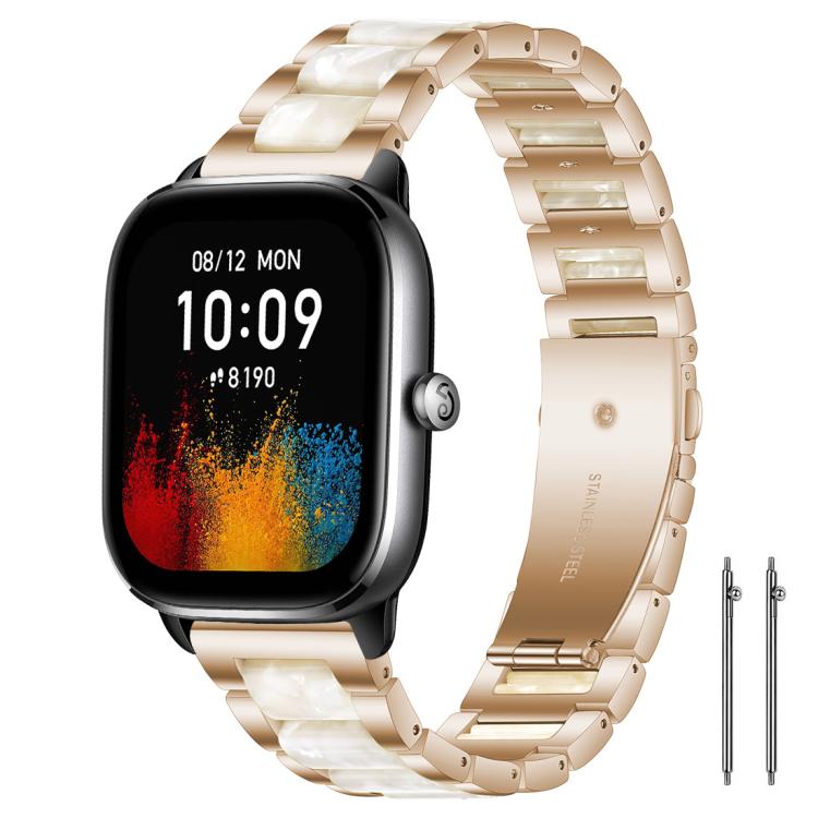 xDfind Three Beads Metal Resin Watch Band, 14mm, 20mm, 22mm, 18mm