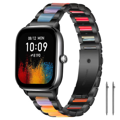 xDfind Three Beads Metal Resin Watch Band, 14mm, 18mm, 20mm, 22mm