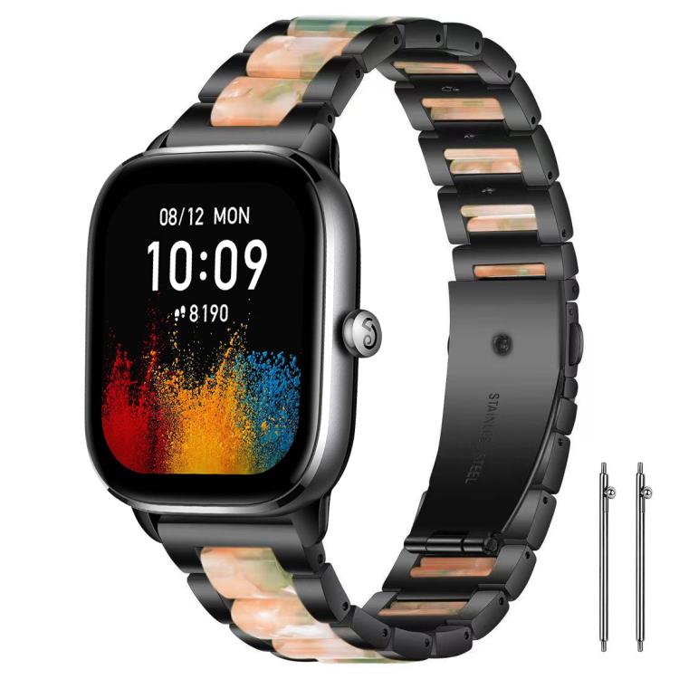 xDfind Three Beads Metal Resin Watch Band, 14mm, 18mm, 20mm, 22mm