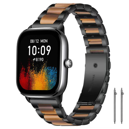 xDfind Three Beads Metal Resin Watch Band, 14mm, 18mm, 20mm, 22mm