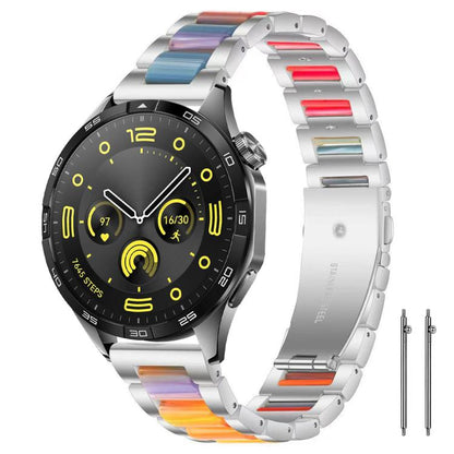 xDfind Three Beads Metal Resin Watch Band, 14mm, 18mm, 20mm, 22mm