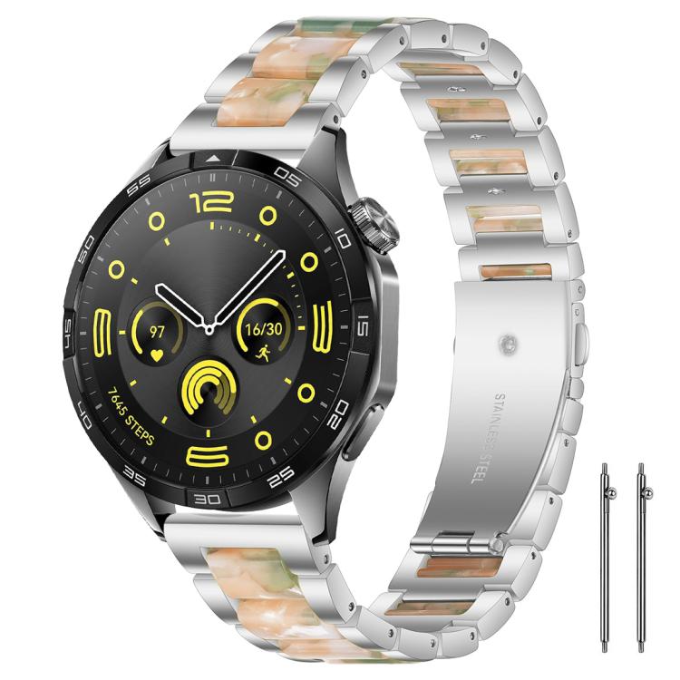 xDfind Three Beads Metal Resin Watch Band, 14mm, 18mm, 20mm, 22mm