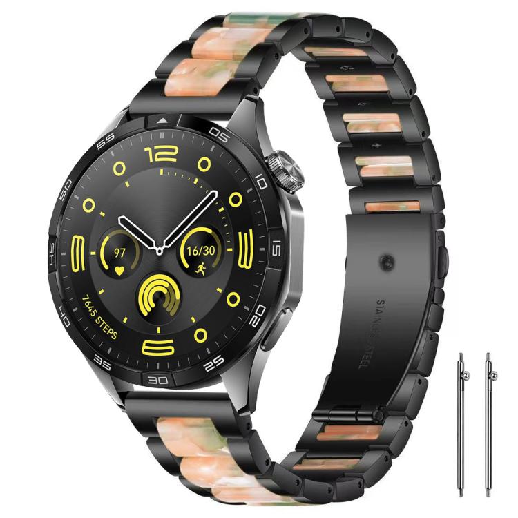 xDfind Three Beads Metal Resin Watch Band, 14mm, 18mm, 20mm, 22mm