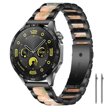 xDfind Three Beads Metal Resin Watch Band, 14mm, 18mm, 20mm, 22mm