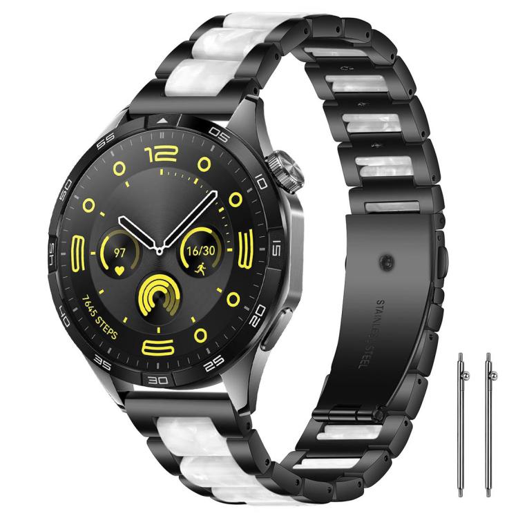 xDfind Three Beads Metal Resin Watch Band, 14mm, 18mm, 20mm, 22mm