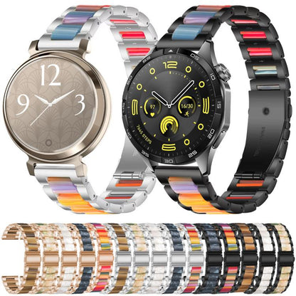 xDfind Three Beads Metal Resin Watch Band, 14mm, 18mm, 20mm, 22mm