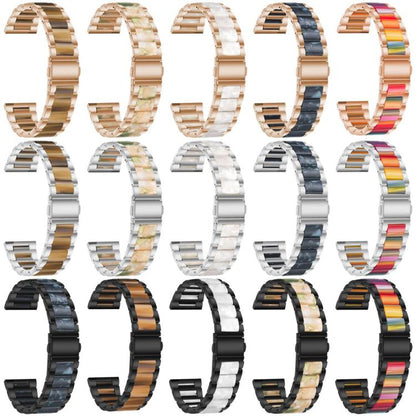 xDfind Three Beads Metal Resin Watch Band, 14mm, 18mm, 20mm, 22mm