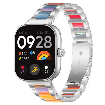 xDfind Three Beads Metal Resin Watch Band, For Xiaomi Smart Band 11 / 10 / 9 / 8, For Xiaomi Band 10 Pro/9 Pro/Redmi Watch6/5/4, For Redmi Watch 3