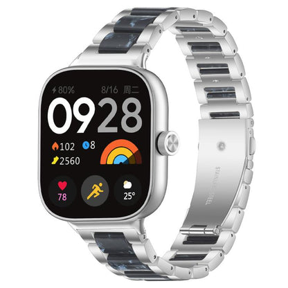 xDfind Three Beads Metal Resin Watch Band, For Xiaomi Smart Band 11 / 10 / 9 / 8, For Xiaomi Band 10 Pro/9 Pro/Redmi Watch6/5/4, For Redmi Watch 3