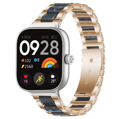 xDfind Three Beads Metal Resin Watch Band, For Xiaomi Smart Band 11 / 10 / 9 / 8, For Xiaomi Band 10 Pro/9 Pro/Redmi Watch6/5/4, For Redmi Watch 3