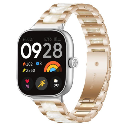 xDfind Three Beads Metal Resin Watch Band, For Xiaomi Smart Band 11 / 10 / 9 / 8, For Xiaomi Band 10 Pro/9 Pro/Redmi Watch6/5/4, For Redmi Watch 3