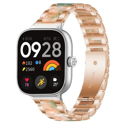 xDfind Three Beads Metal Resin Watch Band, For Xiaomi Smart Band 11 / 10 / 9 / 8, For Xiaomi Band 10 Pro/9 Pro/Redmi Watch6/5/4, For Redmi Watch 3