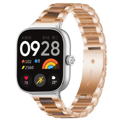 xDfind Three Beads Metal Resin Watch Band, For Xiaomi Smart Band 11 / 10 / 9 / 8, For Xiaomi Band 10 Pro/9 Pro/Redmi Watch6/5/4, For Redmi Watch 3