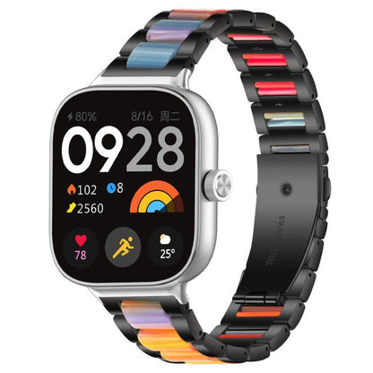 xDfind Three Beads Metal Resin Watch Band, For Xiaomi Smart Band 11 / 10 / 9 / 8, For Xiaomi Band 10 Pro/9 Pro/Redmi Watch6/5/4, For Redmi Watch 3