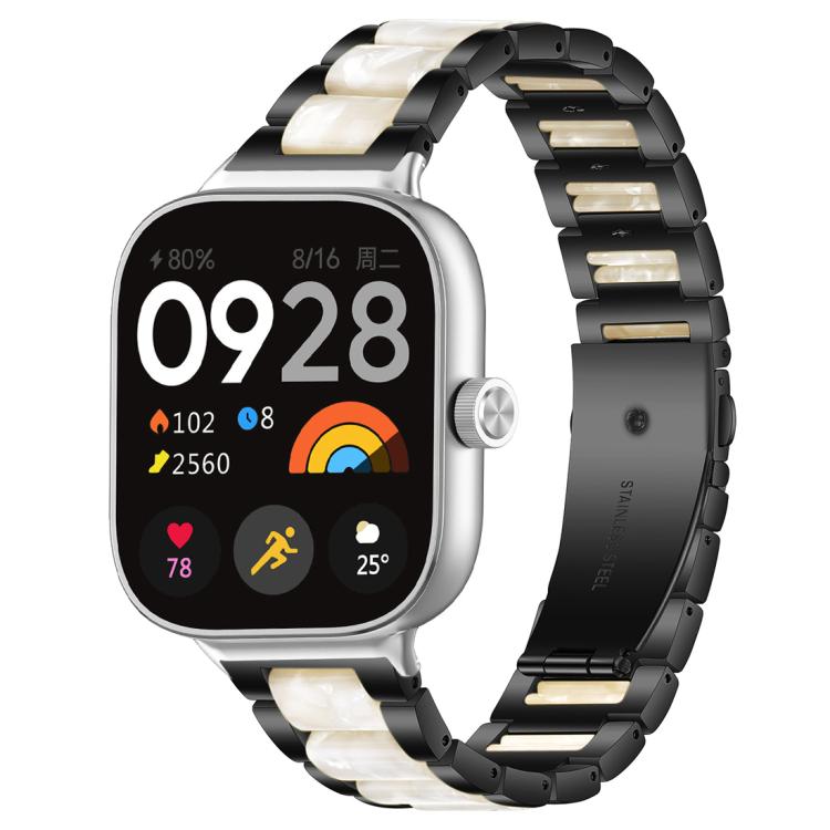 xDfind Three Beads Metal Resin Watch Band, For Xiaomi Smart Band 11 / 10 / 9 / 8, For Xiaomi Band 10 Pro/9 Pro/Redmi Watch6/5/4, For Redmi Watch 3
