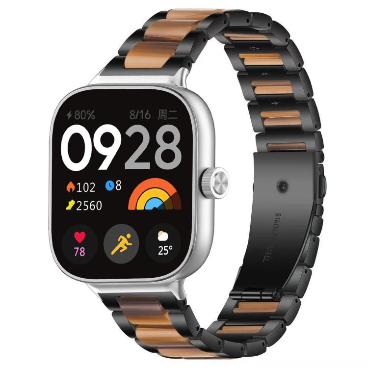 xDfind Three Beads Metal Resin Watch Band, For Xiaomi Smart Band 11 / 10 / 9 / 8, For Xiaomi Band 10 Pro/9 Pro/Redmi Watch6/5/4, For Redmi Watch 3