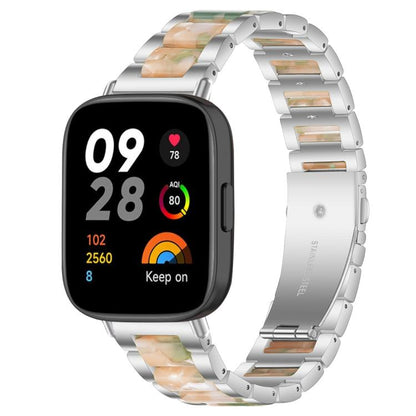 xDfind Three Beads Metal Resin Watch Band, For Xiaomi Smart Band 11 / 10 / 9 / 8, For Xiaomi Band 10 Pro/9 Pro/Redmi Watch6/5/4, For Redmi Watch 3