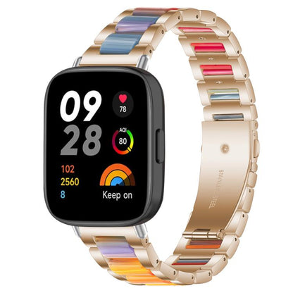 xDfind Three Beads Metal Resin Watch Band, For Xiaomi Smart Band 11 / 10 / 9 / 8, For Xiaomi Band 10 Pro/9 Pro/Redmi Watch6/5/4, For Redmi Watch 3