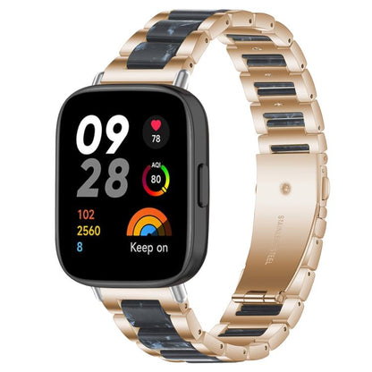 xDfind Three Beads Metal Resin Watch Band, For Xiaomi Smart Band 11 / 10 / 9 / 8, For Xiaomi Band 10 Pro/9 Pro/Redmi Watch6/5/4, For Redmi Watch 3