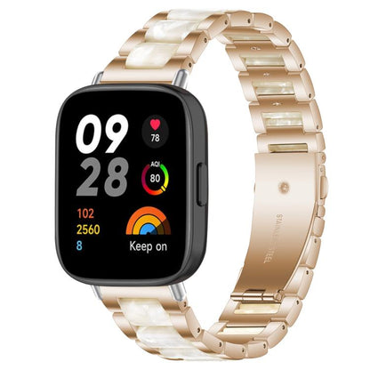 xDfind Three Beads Metal Resin Watch Band, For Xiaomi Smart Band 11 / 10 / 9 / 8, For Xiaomi Band 10 Pro/9 Pro/Redmi Watch6/5/4, For Redmi Watch 3
