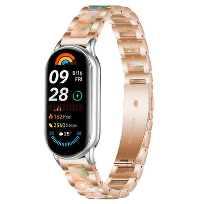 xDfind Three Beads Metal Resin Watch Band, For Xiaomi Smart Band 11 / 10 / 9 / 8, For Xiaomi Band 10 Pro/9 Pro/Redmi Watch6/5/4, For Redmi Watch 3