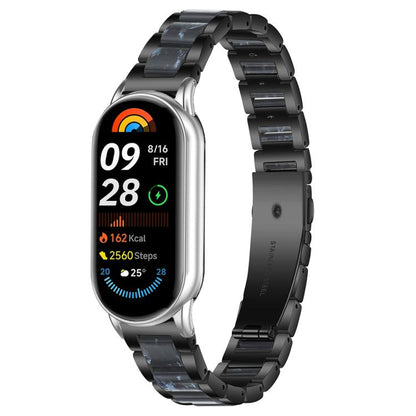 xDfind Three Beads Metal Resin Watch Band, For Xiaomi Smart Band 11 / 10 / 9 / 8, For Xiaomi Band 10 Pro/9 Pro/Redmi Watch6/5/4, For Redmi Watch 3