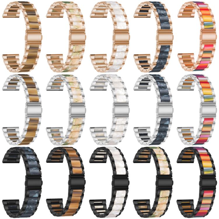 xDfind Three Beads Metal Resin Watch Band, For Xiaomi Smart Band 11 / 10 / 9 / 8, For Xiaomi Band 10 Pro/9 Pro/Redmi Watch6/5/4, For Redmi Watch 3