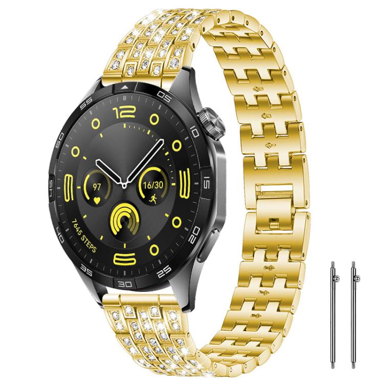 xDfind Five Beads Full Diamond Metal Watch Band, 20mm, 22mm, 18mm