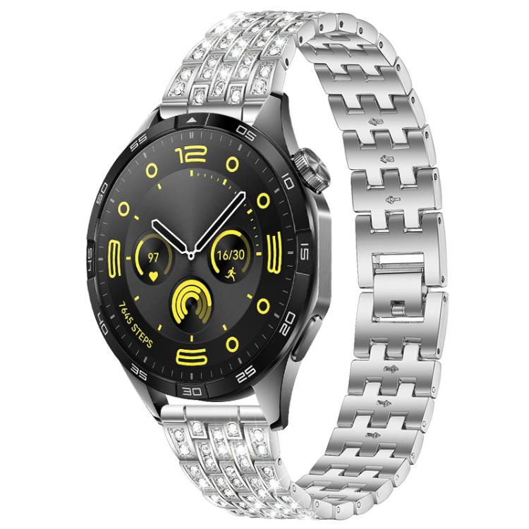 xDfind Five Beads Full Diamond Metal Watch Band, 20mm, 22mm, 18mm