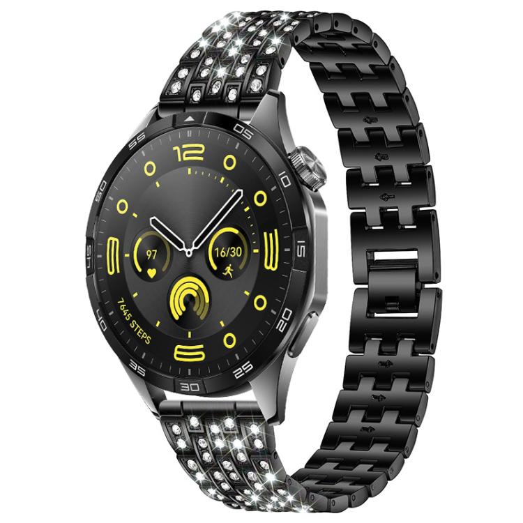 xDfind Five Beads Full Diamond Metal Watch Band, 20mm, 22mm, 18mm
