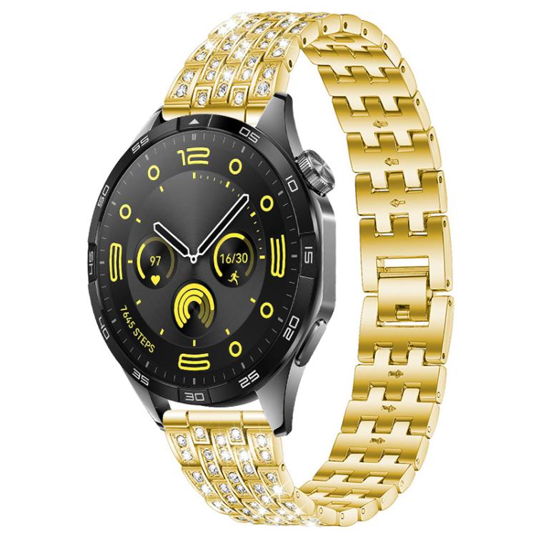 xDfind Five Beads Full Diamond Metal Watch Band, 20mm, 22mm, 18mm