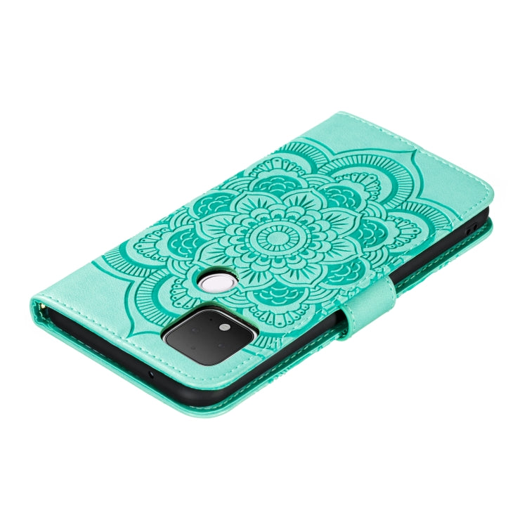 Mandala Embossing Pattern Horizontal Flip PU Leather Case with Holder & Card Slots & Walle & Lanyard, For Google Pixel 5, For Google Pixel 4a 5G, For Google Pixel 5 XL / Pixel 5 XL