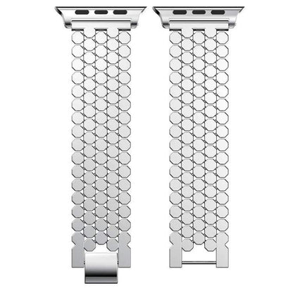 xDfind Fish Scale Texture Metal Watch Band, For Apple Watch 42 / 44 / 45 / 46 / 49mm, For Apple Watch 38 / 40 / 41 / S11 42mm