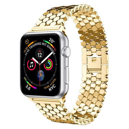 xDfind Fish Scale Texture Metal Watch Band, For Apple Watch 42 / 44 / 45 / 46 / 49mm, For Apple Watch 38 / 40 / 41 / S11 42mm