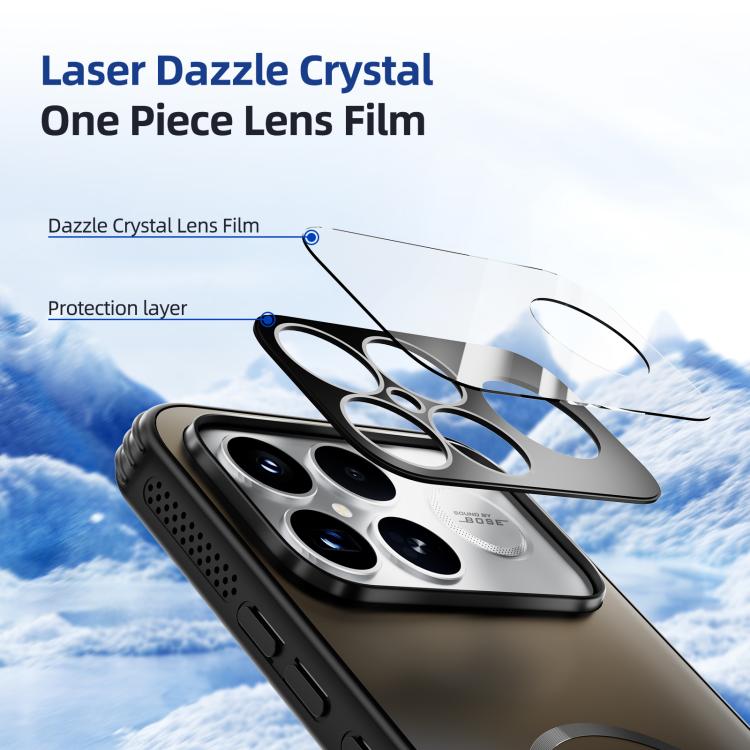 ABEEL Heat Dissipation Frosted MagSafe Phone Case with Lens Film