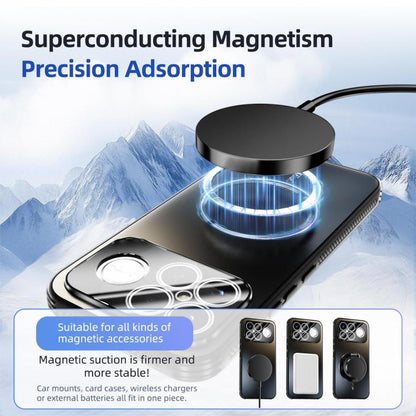 ABEEL Heat Dissipation Frosted MagSafe Phone Case with Lens Film, For Redmi K90 Pro Max, For Redmi K90/Poco F8 Pro, For Redmi K80 Pro 5G, For Redmi K80
