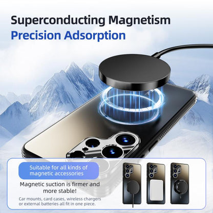 ABEEL Heat Dissipation Frosted MagSafe Phone Case with Lens Film, For Samsung Galaxy S26+ 5G, For Samsung Galaxy S26 Ultra 5G, For Samsung Galaxy S26 5G, For Samsung Galaxy S25 Edge 5G, For Samsung Galaxy S25 5G, For Samsung Galaxy S25+ 5G             ...