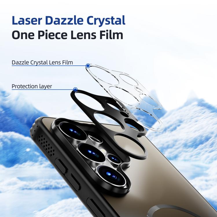 ABEEL Heat Dissipation Frosted MagSafe Phone Case with Lens Film, For Samsung Galaxy S26+ 5G, For Samsung Galaxy S26 Ultra 5G, For Samsung Galaxy S26 5G, For Samsung Galaxy S25 Edge 5G, For Samsung Galaxy S25 5G, For Samsung Galaxy S25+ 5G             ...
