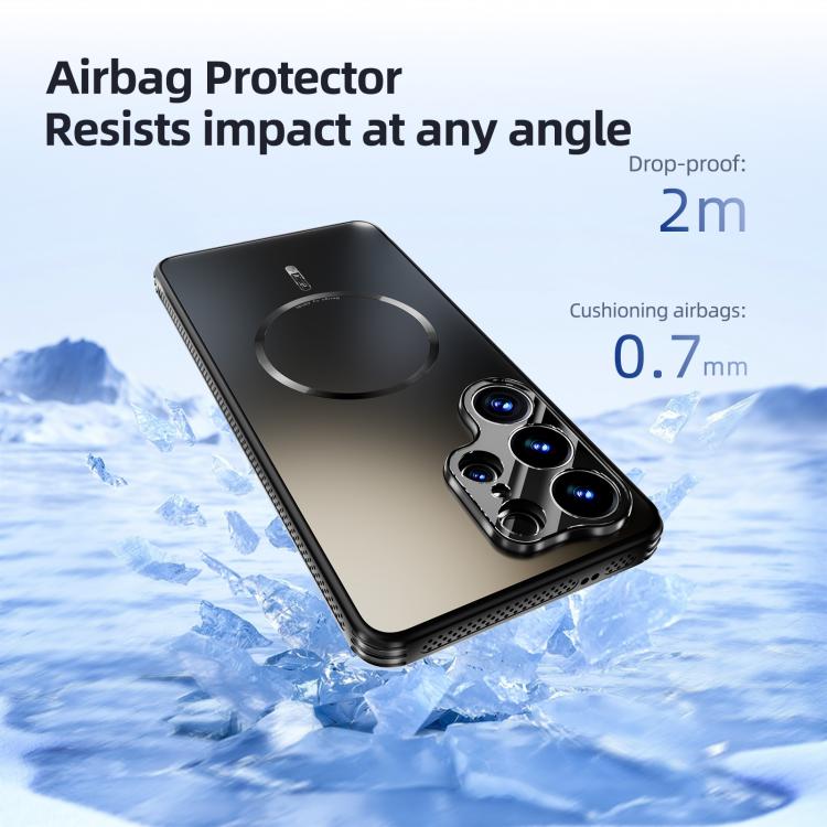 ABEEL Heat Dissipation Frosted MagSafe Phone Case with Lens Film, For Samsung Galaxy S26+ 5G, For Samsung Galaxy S26 Ultra 5G, For Samsung Galaxy S26 5G, For Samsung Galaxy S25 Edge 5G, For Samsung Galaxy S25 5G, For Samsung Galaxy S25+ 5G             ...